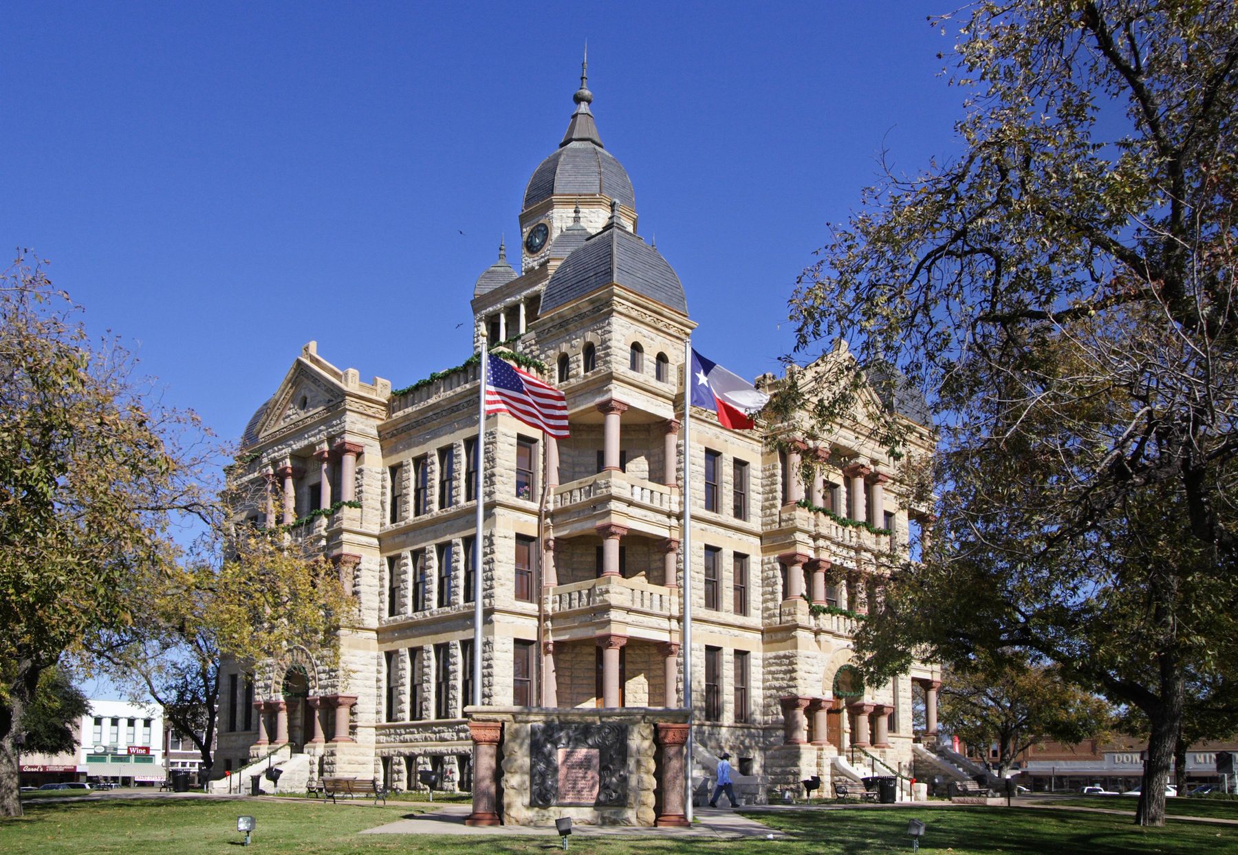 The historic Denton County Courthouse on the Square